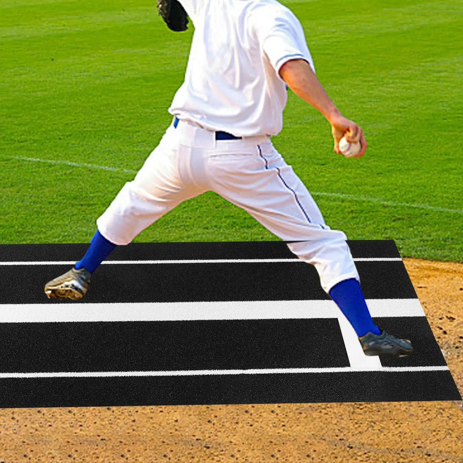 

Baseball Batting Mat Baseball Hitting Mat Home Plate Pitching Practice Batting Cage Pad Softball Hitting Pad for Home Office