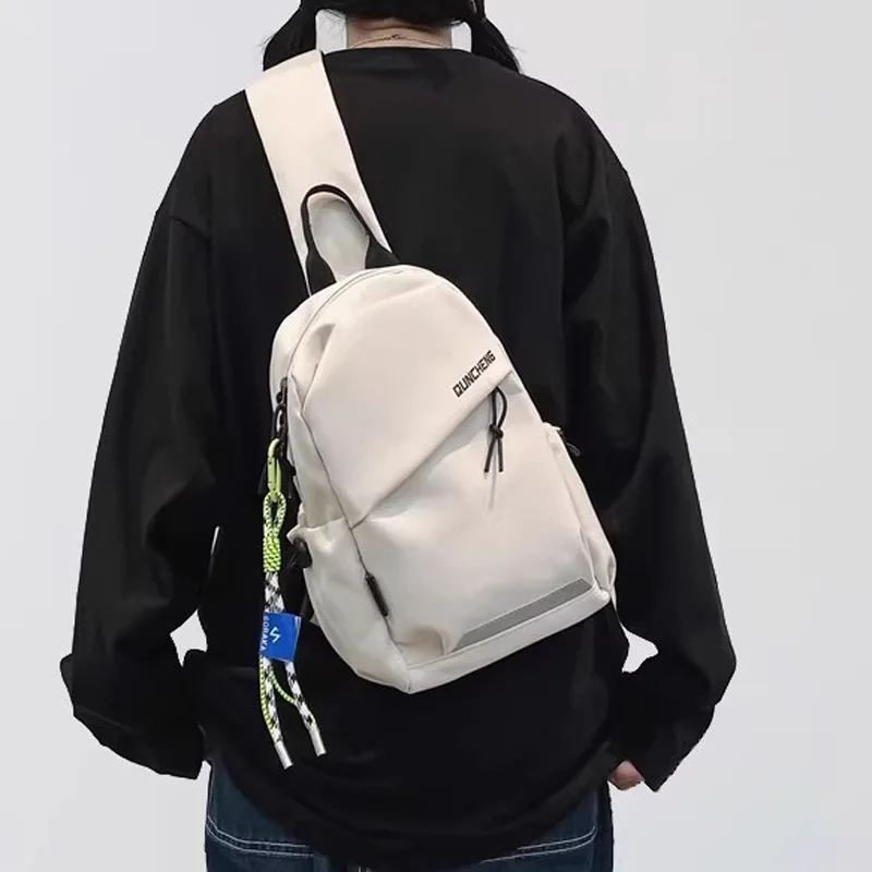 Men Sling Crossbody Bag Unisex Chest Pack Lightweight Single Shoulder Backpack For Cycling Hiking Outdoor Sports, Fits Tablet