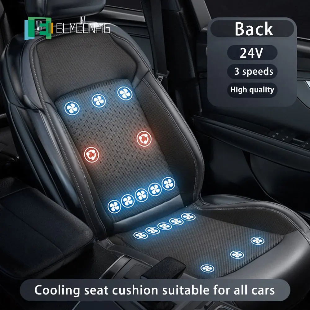 Car Cool Air Seat Cushion Massage 24V Summer Cushion Fan Blowing Cool Sheet Cushion Car Seat Cooling Vest Car Refrigerated Seat