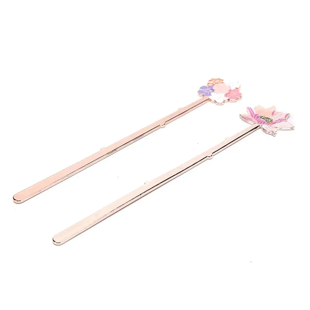 

Special Metal School Supplies Lotus Flower Sakura Page Label Reading Assistant Book Support Bookmarks