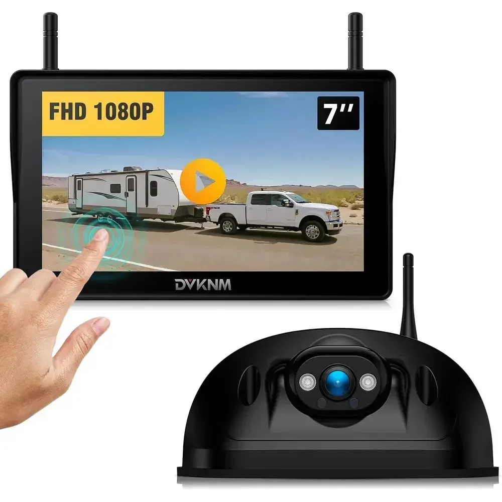 Wireless RV Backup Camera System for Furrion Pre-Wired RVs Truck Trailer, FHD 1080P 7