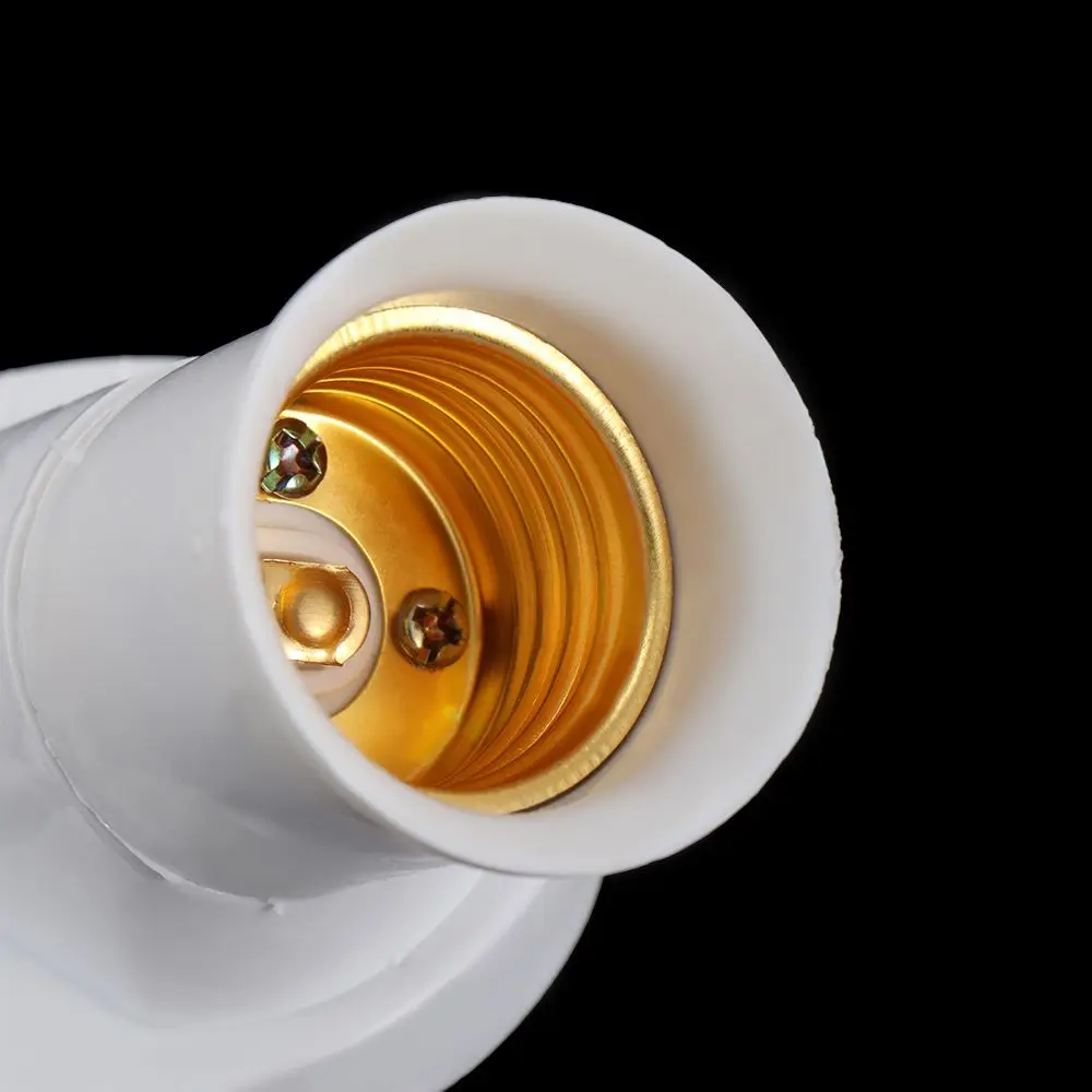 Durable Wall Mount Base Socket Oblique Plastic 45 Degree Angle Adapter Lamp Bases Light Base Bulb Holders