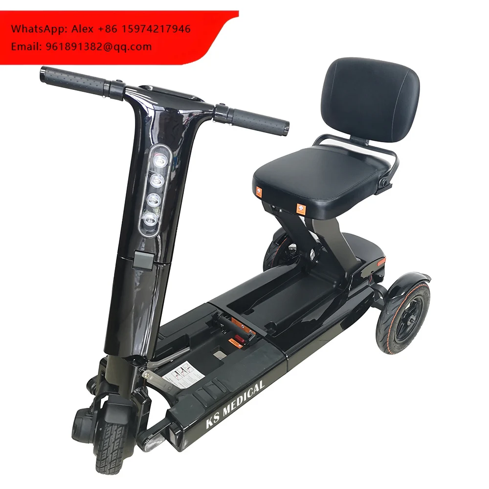 

KSM-908 3-Wheel Electric Scooter For Elderly Adults Portable Mobility Scooter With 8km/h Speed 10-20Ah Battery 18-Month Warranty