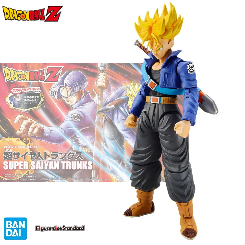 

Bandai Genuine Dragon Ball Z Figure-rise Standard FRS SUPER SAIYAN TRUNKS Anime Action Figure Assembly Toys Model Toy Gifts