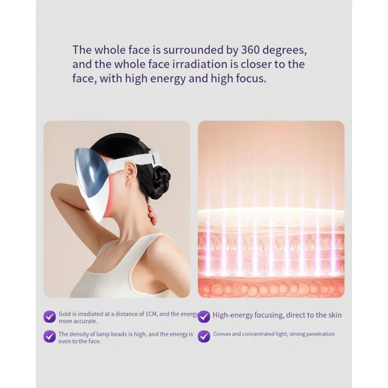 2024 Newly Designed 8-Color LED Skin Care Facial Lifting Mask Beauty Devices