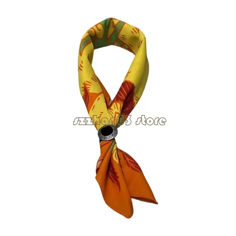 367C Fashion Luxurious Square Scarf Women Soft Handkerchief Ladies Square Scarf for Cycling Necktie and Protective Face Cover