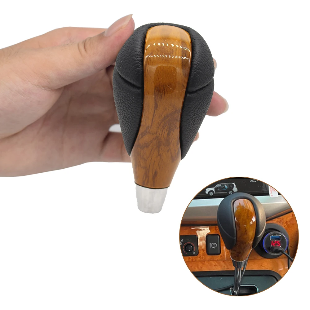 New Styling Walnut Gear Shift Knob Leather For Lexus ES300 ES300h ES330 ES350 GS300 GS350 GS400 GS430 IS300 IS350 RX350 CT200h