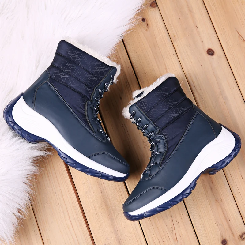 New Hot Selling Women's Winter Snow Boots Waterproof Non Slip Plush Thickened Short Tube Mid Length Outdoor Boots Cotton Shoes