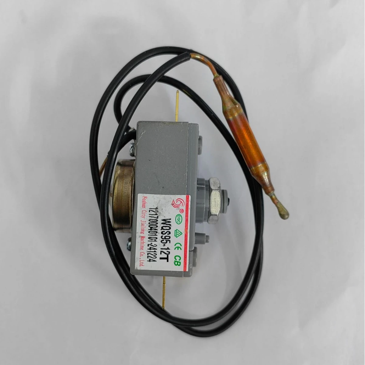WQS93-12T Thermostat 20A Manual Reset Electric Water Heater 4plug Temperature Limiter Control Switch With with 93℃ Probe