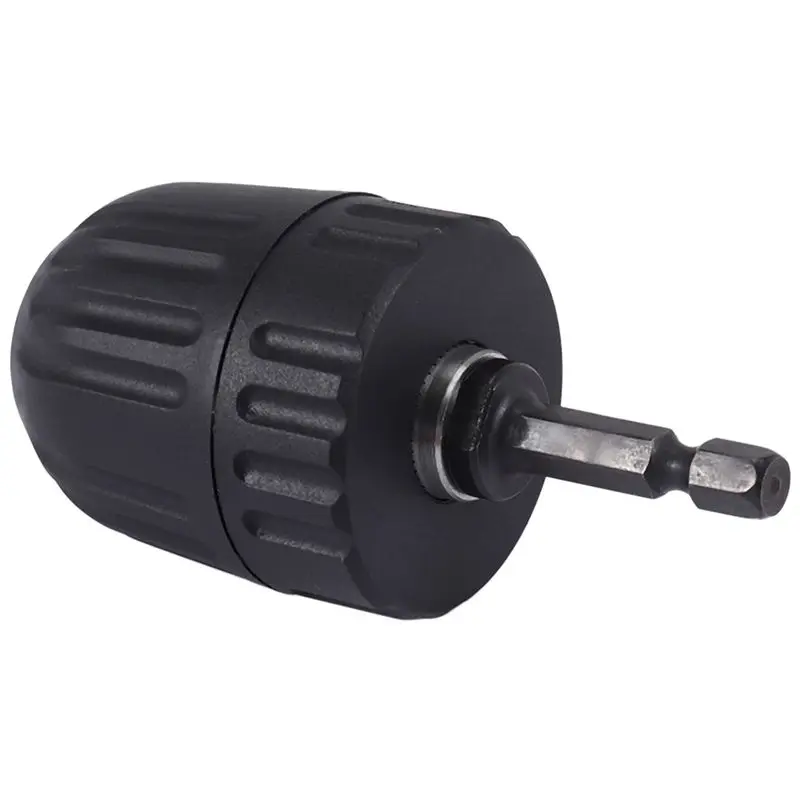 [HOT!】 Keyless Drill Chuck Converter 3/8 Inch 24UNF + 1/4 Inch Hex Shank SDS Adaptor 0.8-10Mm