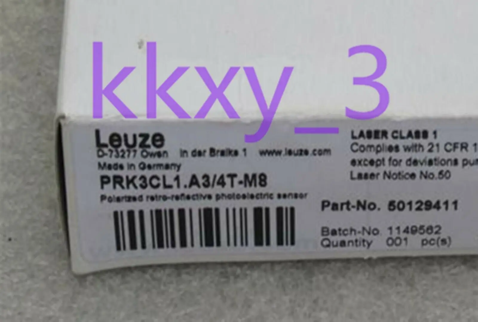 1 PCS NEW IN BOX Leuze sensor PRK3CL1.A3/4T-M8 50129411