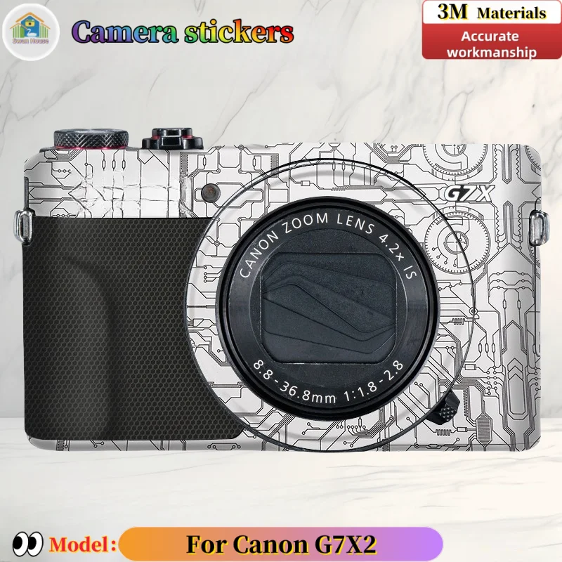 

For Canon G7X2 Camera stickers, DIY skin,Precision tailoring wear-resistant protective film