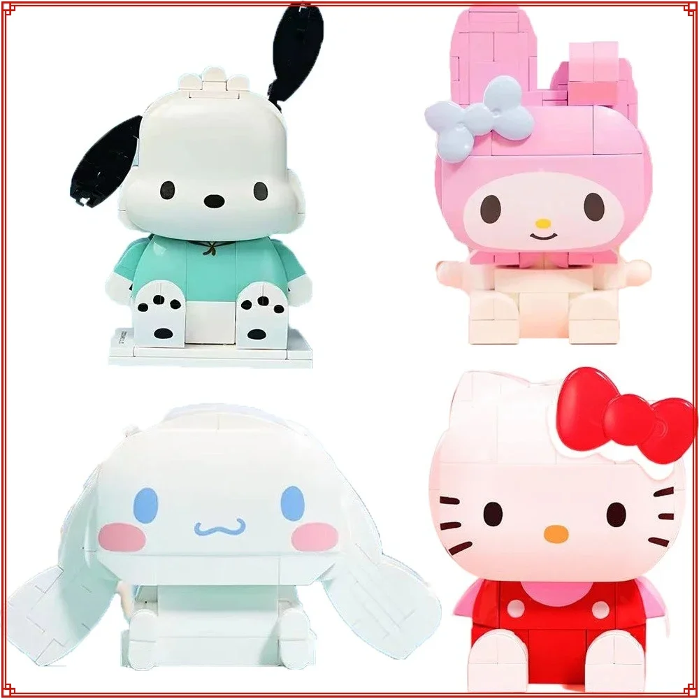 

Keeppley Building Blocks Kulomi HelloKitty Assembled Model Children's Educational Toys Desktop Decorative Accessories Kids Gifts