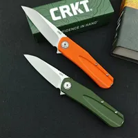 Tactical 6535 Liong Mah Mah-Hawk Flipper Folding Knife 8Cr13Mov Satin Sheepsfoot Blade G10 Handles Hunting Survival Tool