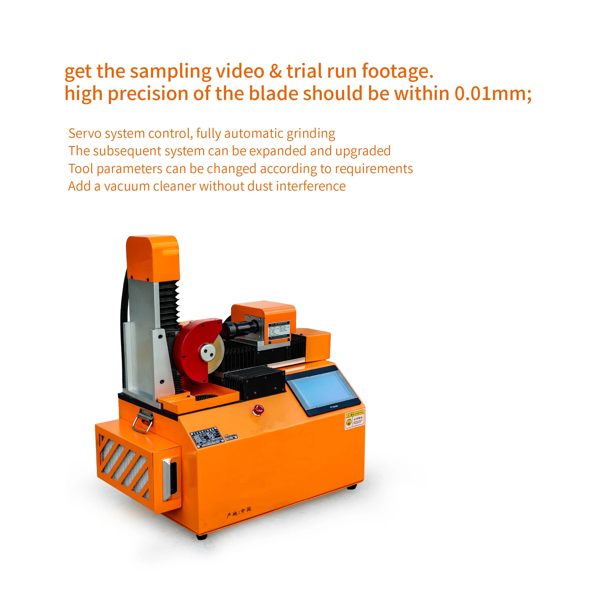 Used Flat End Mill Deformation Correction Tool Grinder Edge Calibration Equipment