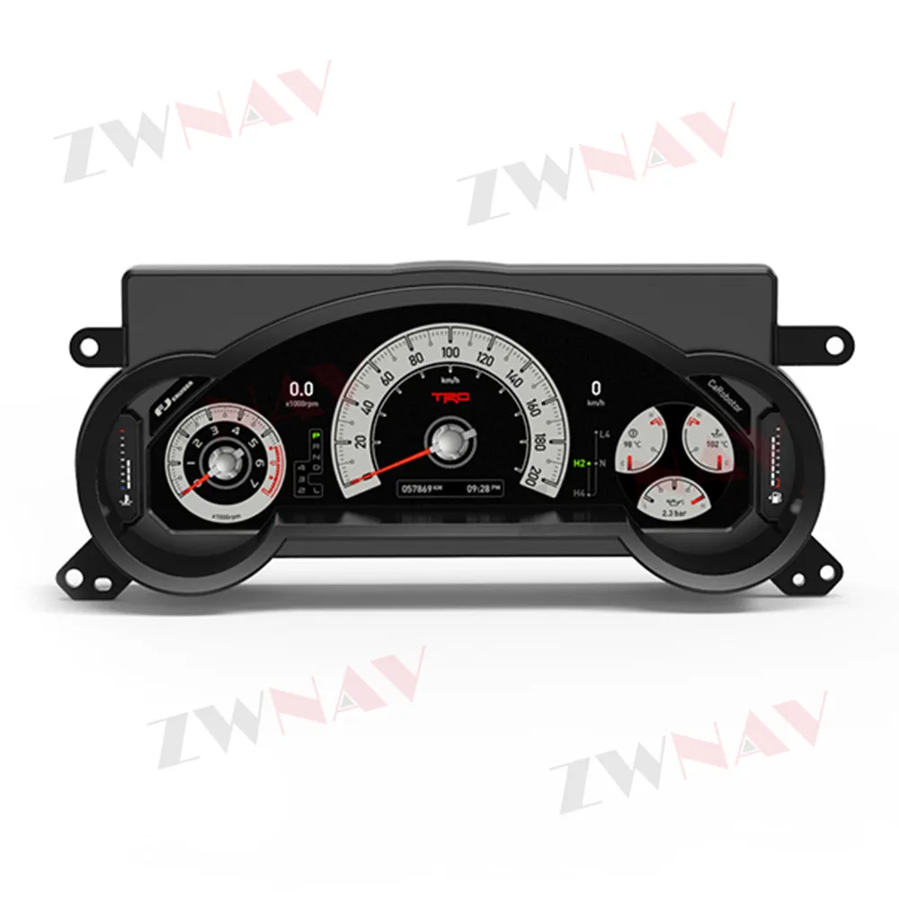 

Digital Cluster Virtual Cockpit Variant Dashboard 12.3 Inch QLED For Toyota FJ Cruser Instrument Panel Replacement Entertainment