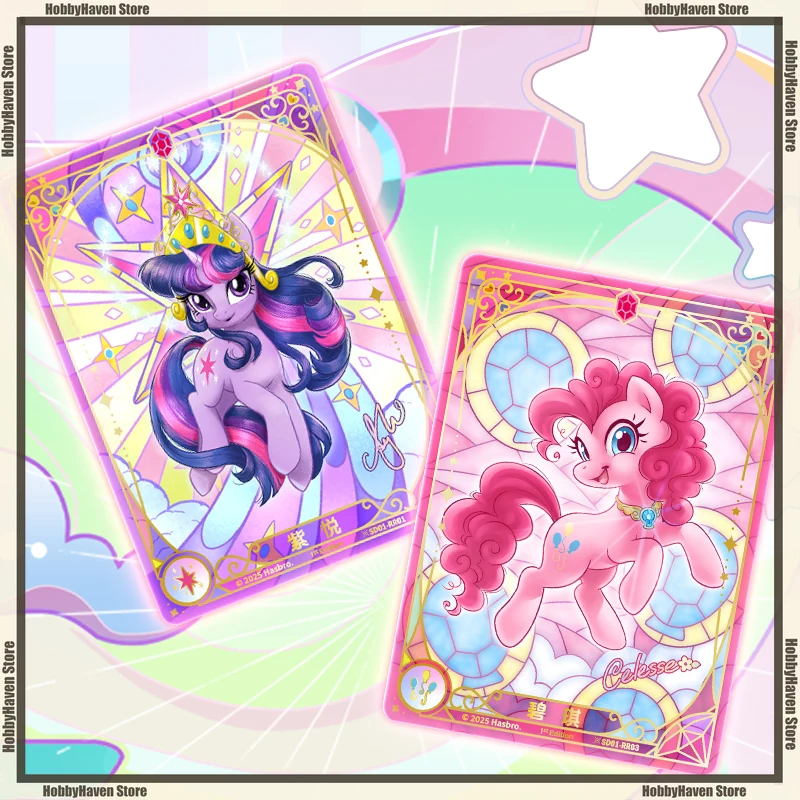 متوفر لعبة ببطاقات ورقية My Little Pony حزمة المجموعة المسبقة TCG لعبة ببطاقات ورقية الصداقة بدء TCG مجموعة بطاقات المعركة الطرفية هدية