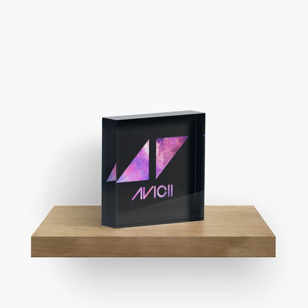 Avicii  Acrylic Block Decoration Clear Funny Decor Family Pad Stamping Print Art Room Transparent Bedroom Fashionable Cute