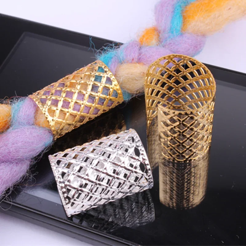 5pcs/bag Hair Braid Wig Jewelry Hair Extension Hair Rings Buckle Hollow Flower Tubes Cuffs Hairs Buckle Headdress Dreadlock Bead