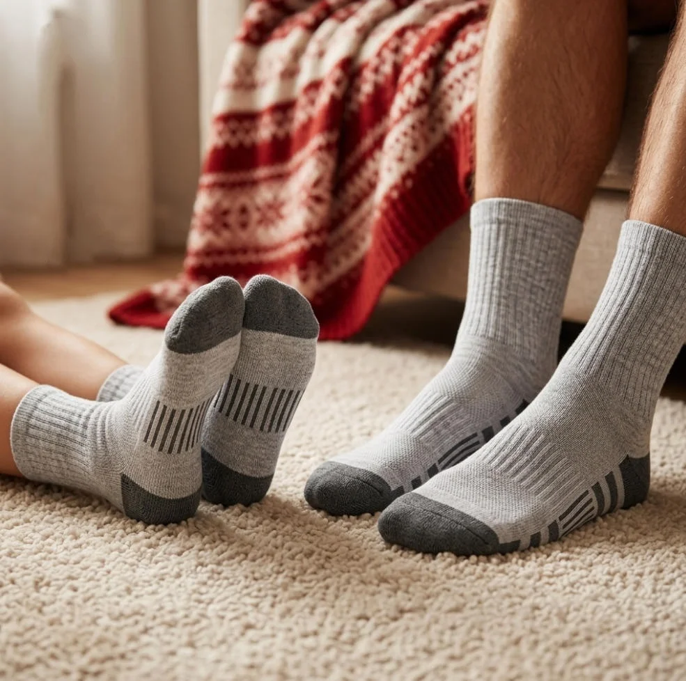 Men's socks, mid tube socks, sports style, anti odor, sweat absorbing, breathable, shock-absorbing, wear-resistant, running