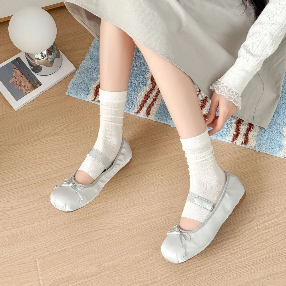 Fashion Thin Women Socks Breathable Korean Style Short Sock Solid Color Middle Tube Half Foot Pile Socks Spring Summer