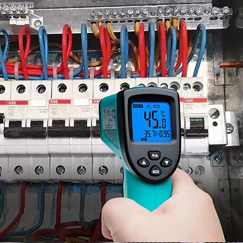 IR Laser Temp Pro'skit MT-4612 LCD senza contatto termometro digitale a infrarossi strumento di misurazione-50 ~ 580 °C tenere pistola ad alta prova