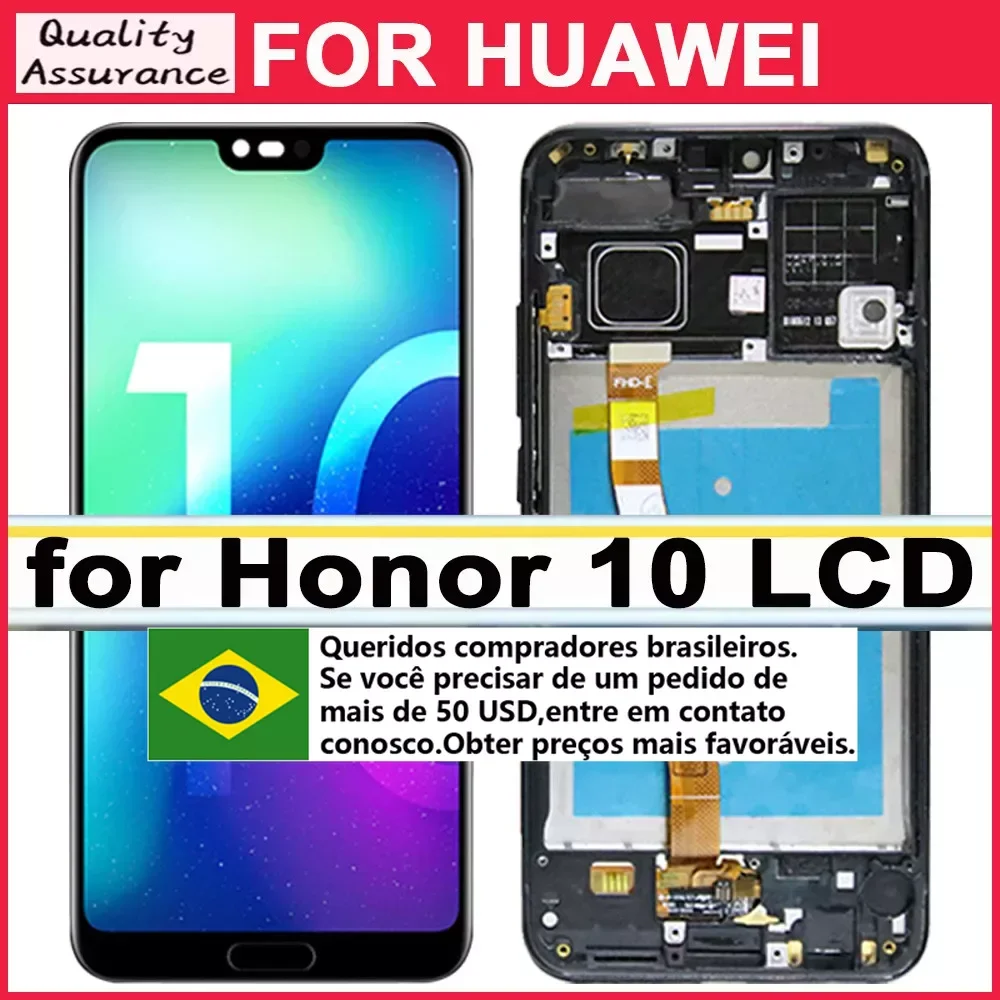 Schermo LCD Per Huawei Honor 10 Display LCD COL-AL10