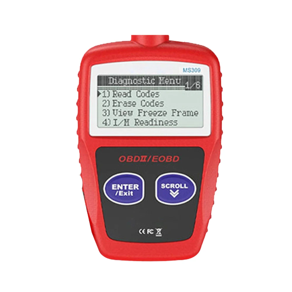 

Поставка MS309 OBDII Автомобильный сканер Универсальный автоматический диагностический инструмент OBD2 Считыватель автомобильных кодов