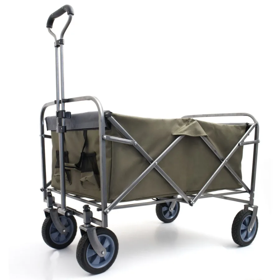Carrello da spiaggia pieghevole micro multiuso da giardino esterno Carrello pieghevole da campeggio