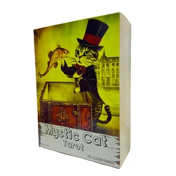 Mystic Cat Tarot Cards A 78 Deck English Board games Cards Selfcare for Tarot Readings Vibrant Easy Deck Fortune Telling Game