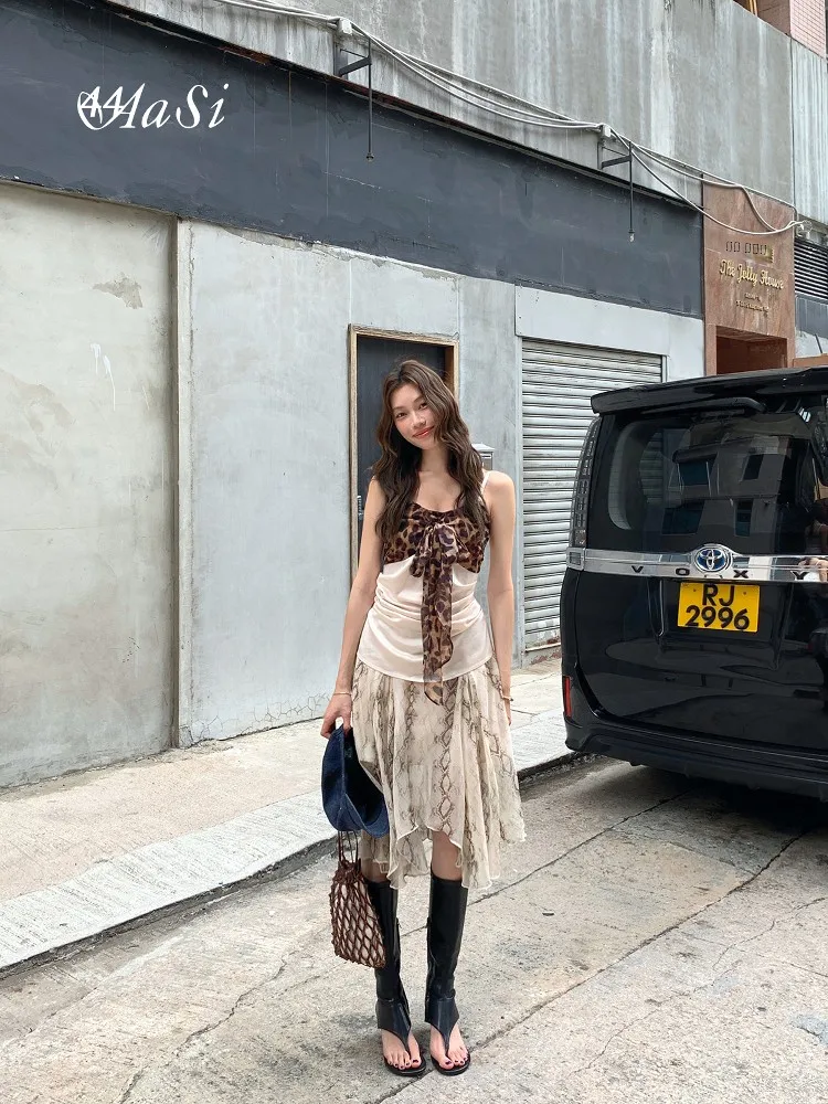 

Removable Strap 'Exploding' Pattern Lady Vintage Gathered Waist Tie Brtte Women's Slim Fit Sle Commute Wear Regular Length