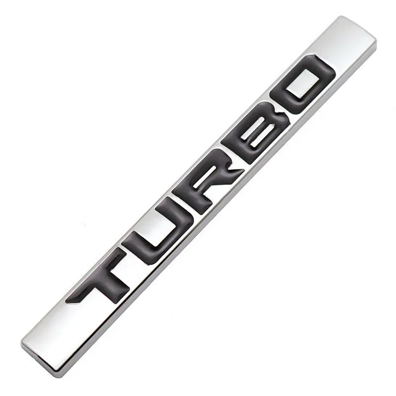 3D Metal Turbo Logo Car Rear Trunk Emblem Badge Sticker accessori per Audi Volkswagen Ford Nissan Toyota Honda Jeep Volvo Opel