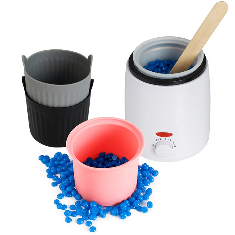 

Wax Warmer Heat-resisting Replacement Silicone Bowls Hair Removal Wax With Stirring Stick Non-Stick Pan Hair Removal Beauty Tool