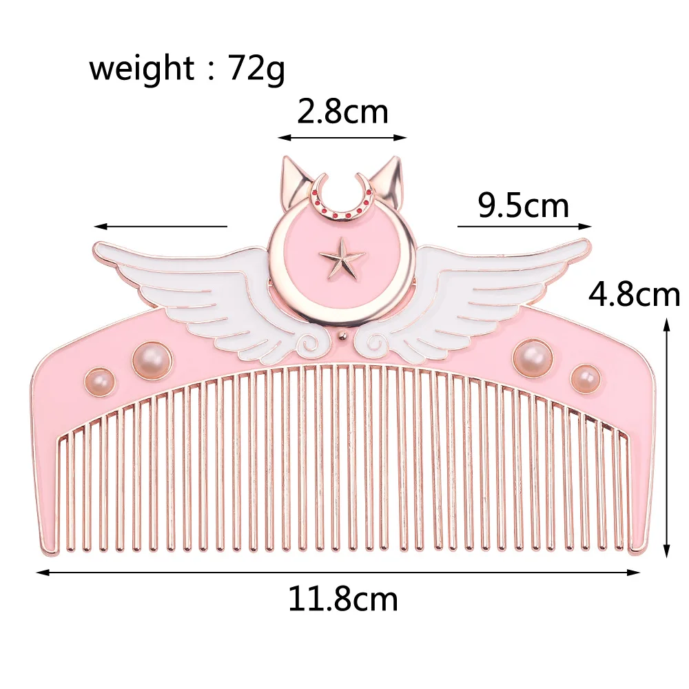 

2022 Fashion Design Girl Pink Heart Creative Zodiac Straight Hair Comb Cute New Year Rat Valentine's Day Gift