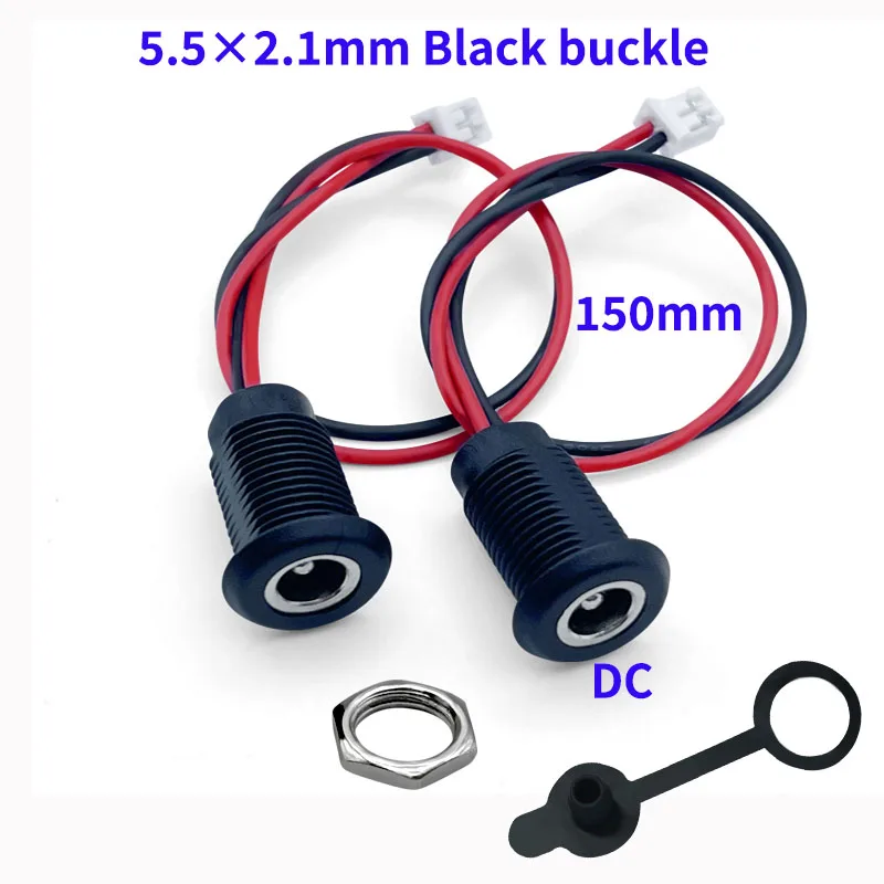 

1~100 pieces of 5.5 × 2.1mm waterproof DC connectors,5A 2pin screw buckle terminals, 20v dc 5.5 * 2.1 charging socket, IP64