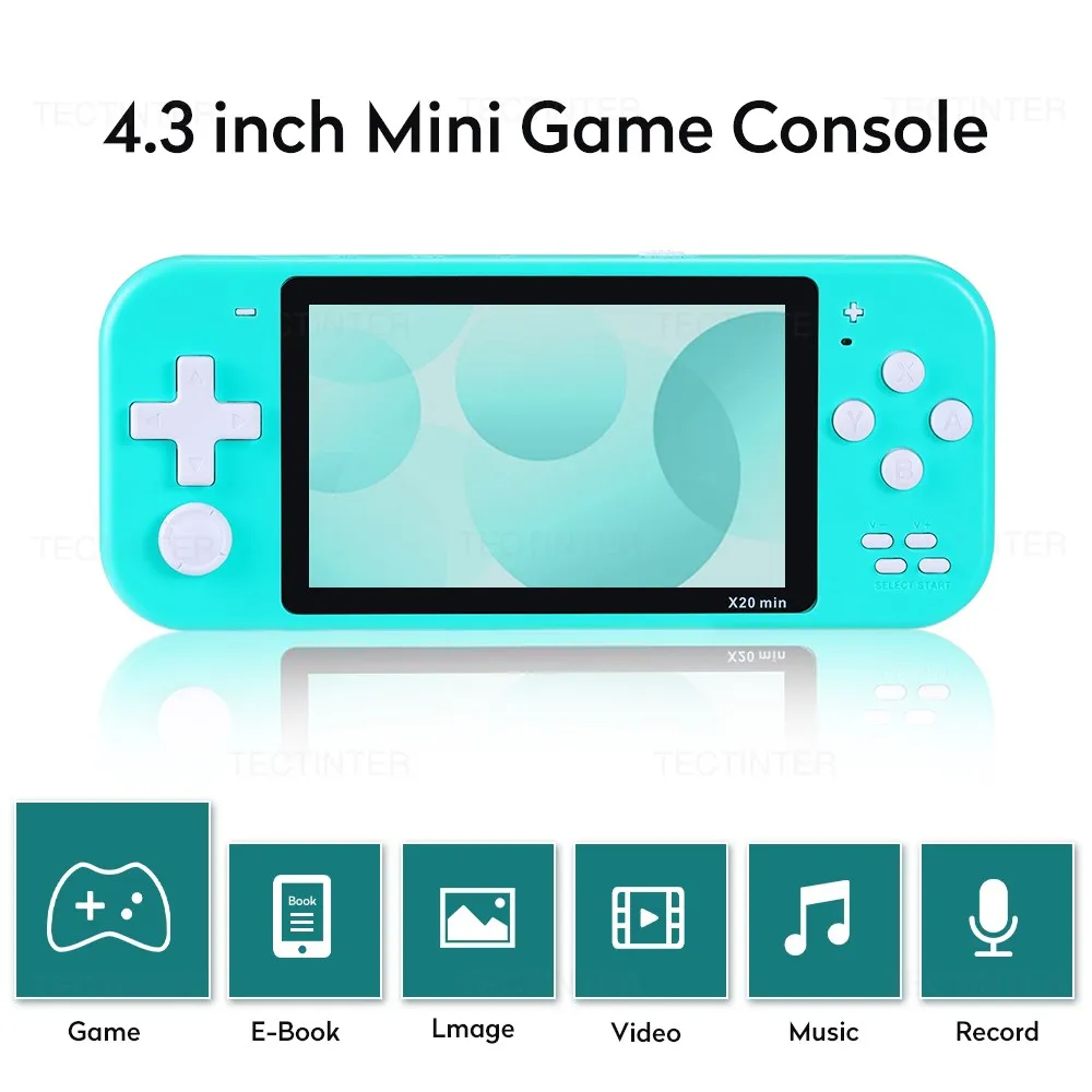4.3 Inch Handheld Retro Video Game Console Draagbare Pocket Handheld Game Console Ingebouwde 6000 + Games Game Player voor Mame//Nes