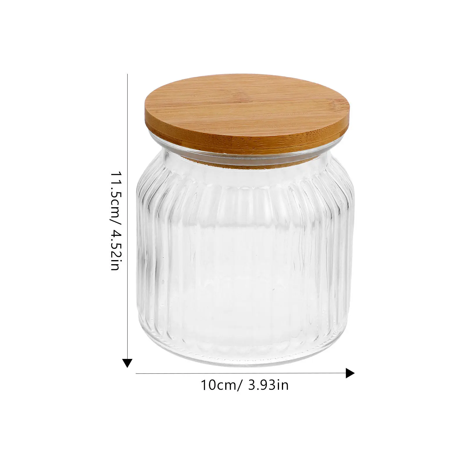 1Pcs Non Absorbent Moisture Proof Tea Storage Canister Wide Mouth Food Container for Tea Coffee Spices Biscuits Rice Flour Decor
