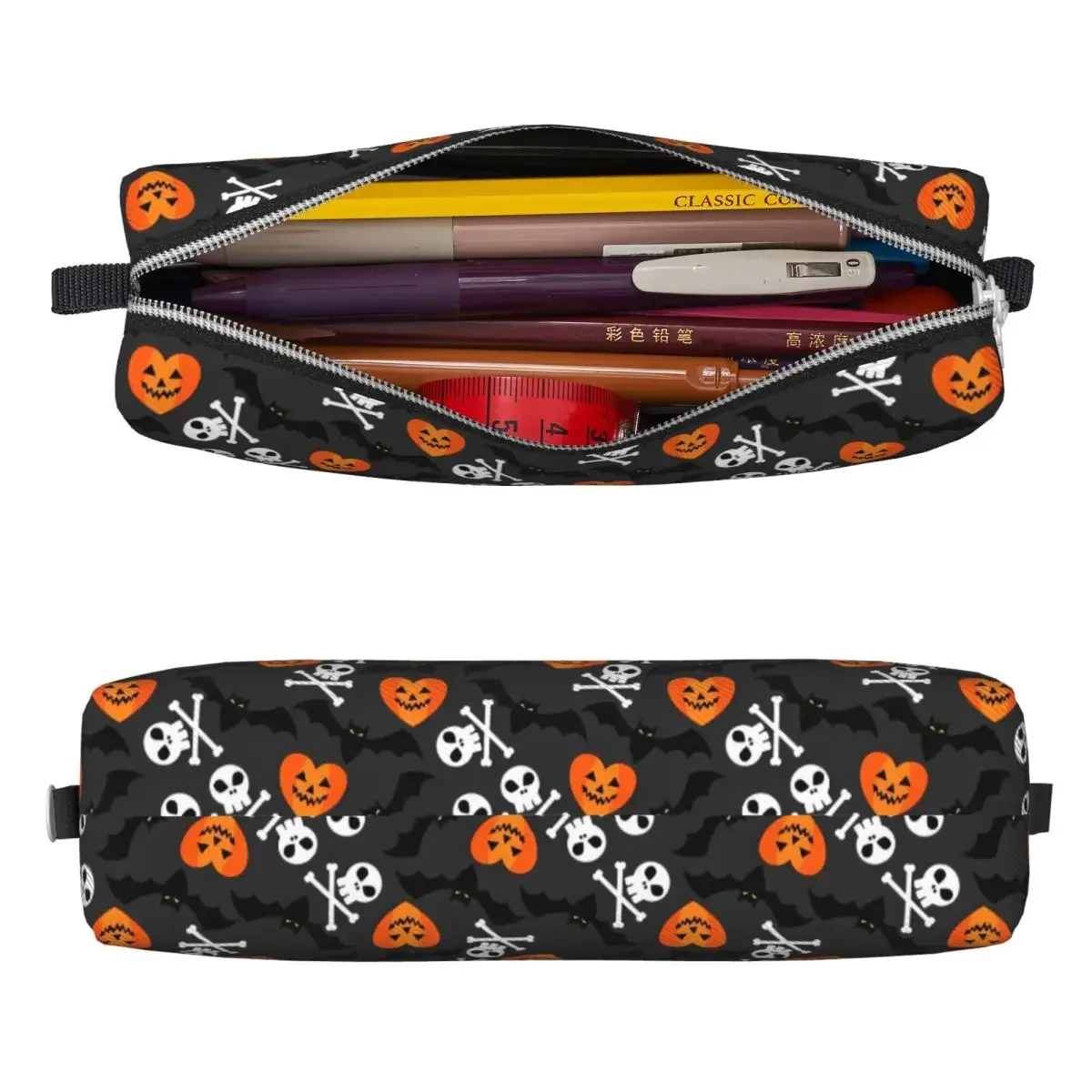 New Halloween Symbol Pencil Cases  Box Pen Holder for Girl Boy Big Capacity Bags School Supplies Gifts Stationery