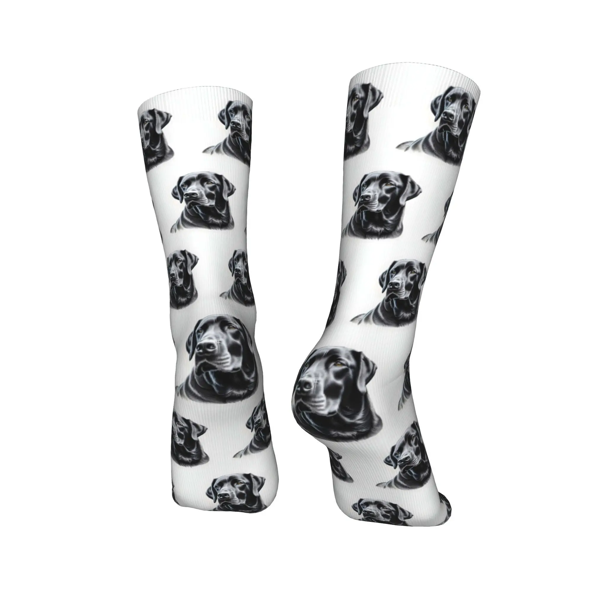 جميع المواسم الأسود لابرادور retriever الجوارب Harajuku جوارب عالية الجودة طاقم الجوارب للرجال النساء هدية عيد ميلاد