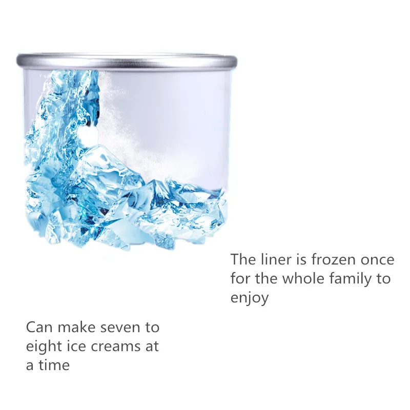 Gran oferta, Mini máquina de helado automática de gran capacidad de 1L, máquina de helado casera para niños, herramienta de fabricación rápida de 10 minutos