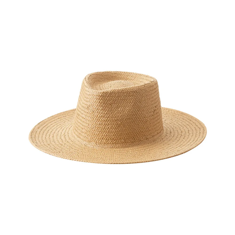Fashionable Straw Top Fedora Hat Summer Beach Panama Cap Jazz Hats for Women Men Sun Protection Outdoor Travel Casual Hats
