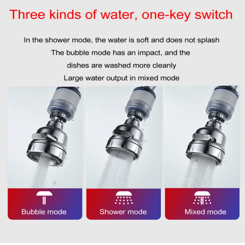 Kitchen dechlorination Water Purifier Pressurized Shower Faucet