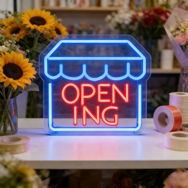 

Неоновая вывеска OPENING с USB-питанием, регулируемая по яркости, светодиодная неоновая вывеска для супермаркетов, магазинов у дома, торговых центров, клубов, вечеринок, подарков, декора стен
