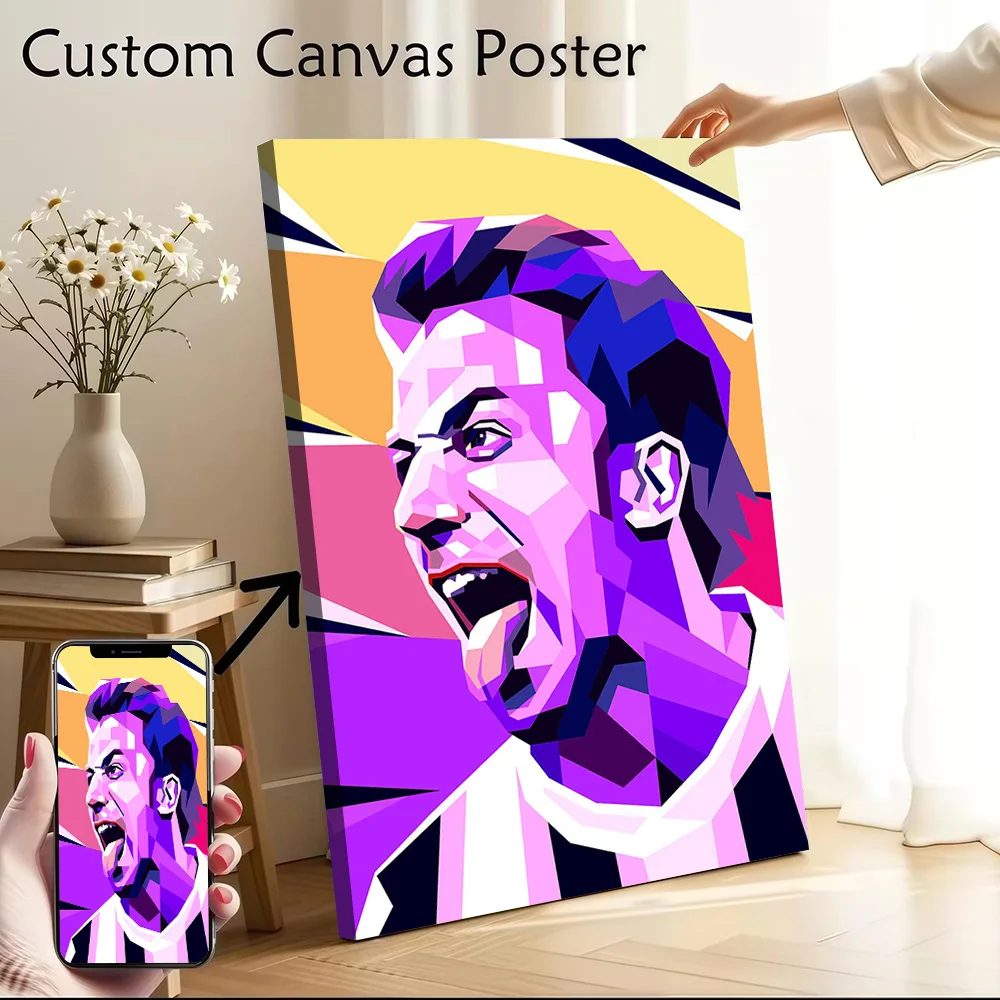 Alessandro Del Piero Canvas Poster Customizable Pictures Wall Art Canvas Painting for Room Decoration Gaming Home Decorations