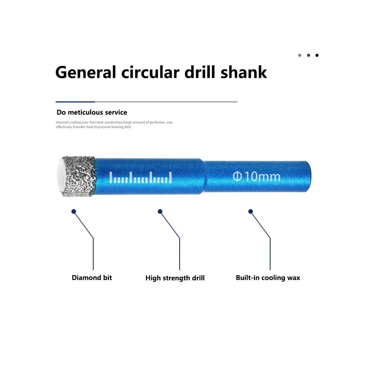 ที่เปิดรูเชื่อมกระเบื้องเซรามิกทั้งหมดเจาะรูที่เปิดด้วยแก้วสว่านเจาะเพชร7ชิ้น
