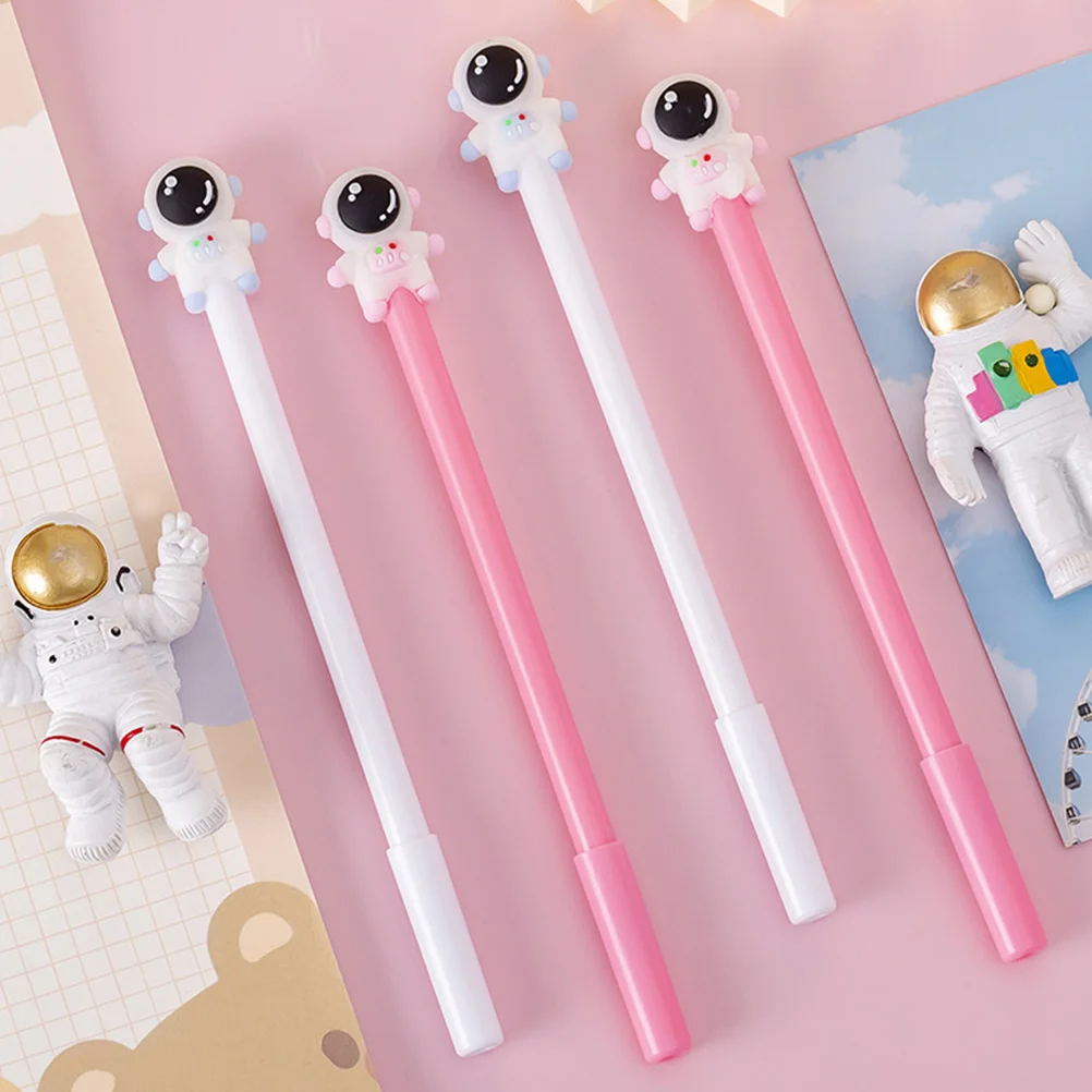 

20pcs Fine Gel Pen Writing Instruments Astronaut Design Journaling Plastic Diary Student Office Spaceman Pen Use
