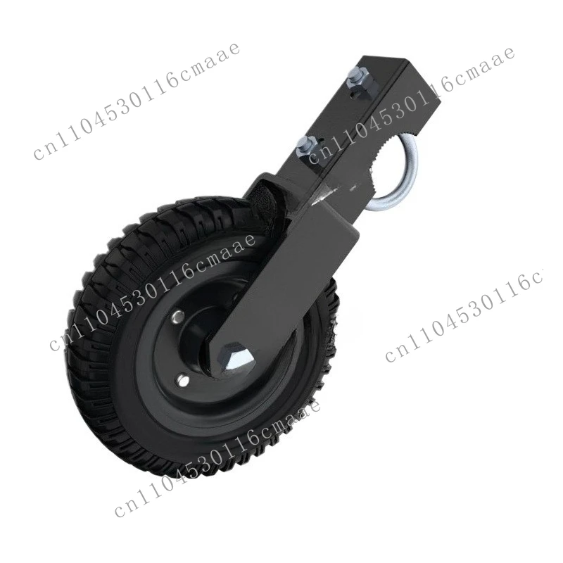 Heavy duty revolving door 6 inch rubber roller, gate auxiliary support wheel