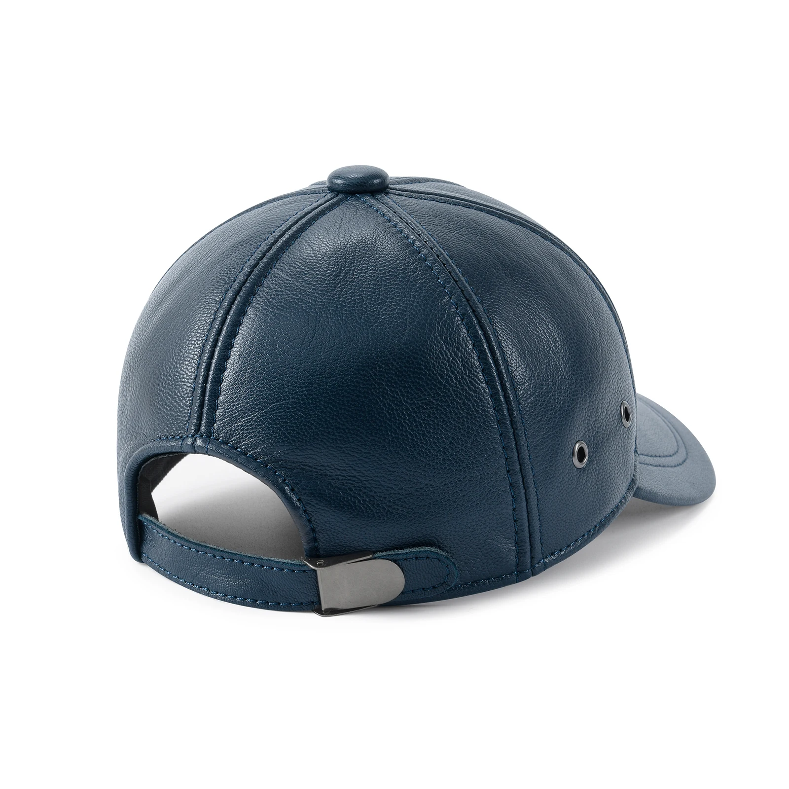 FEINION Herren Verstellbare Baseballkappe Winter Fahr- und Jagdmütze Anglerhut Echtes Leder Ivy Mode Baskenmütze Flache Kappe – Detail 5