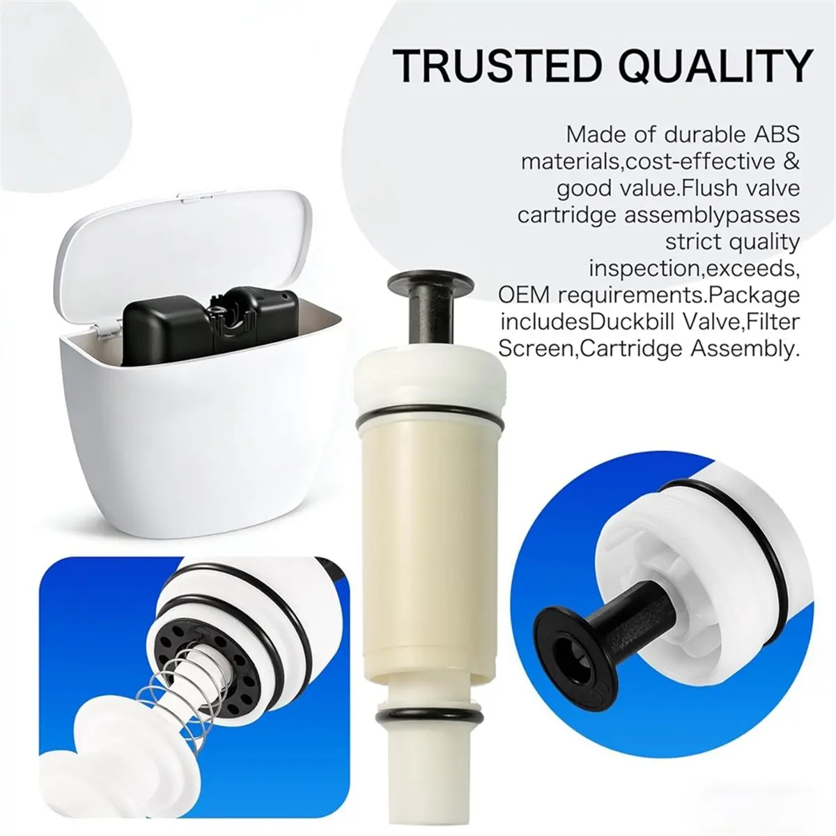 RECOMMENDATION  Upgraded C-100500-K Flush Valve Cartridge Assembly Kit for M-101526-F3 503 504 Series Duct Valve