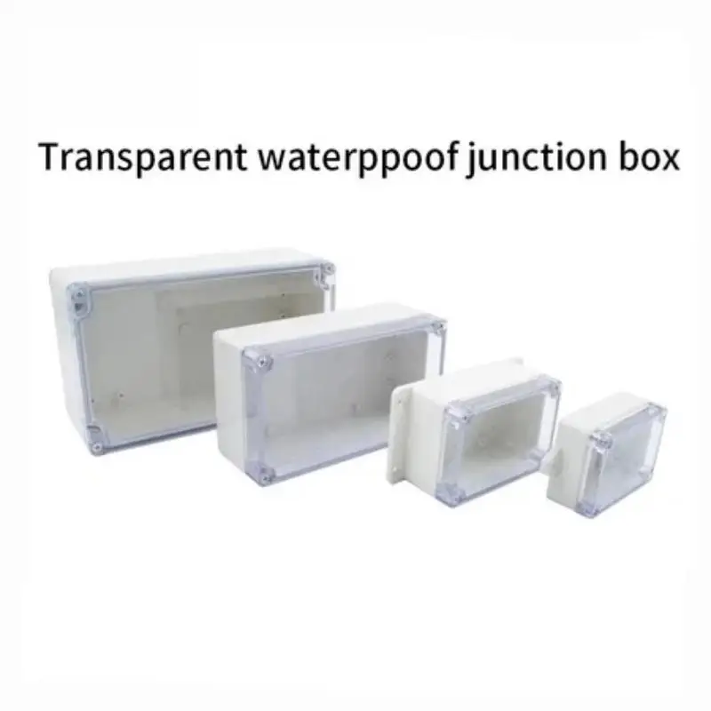 Waterproof Electrical Circuit Enclosure Box IP65 ABS Electronic Project Wire Junction Box Transparent Waterproof Outdoor Plastic